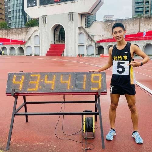 競走選手許嘉維，今年成績躍升為我國1萬公尺競走歷年第一傑，目標鎖定金牌(照片取自選手官方臉書)。